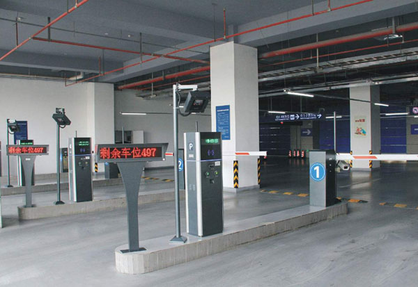 Parking Lot with barcode scanner